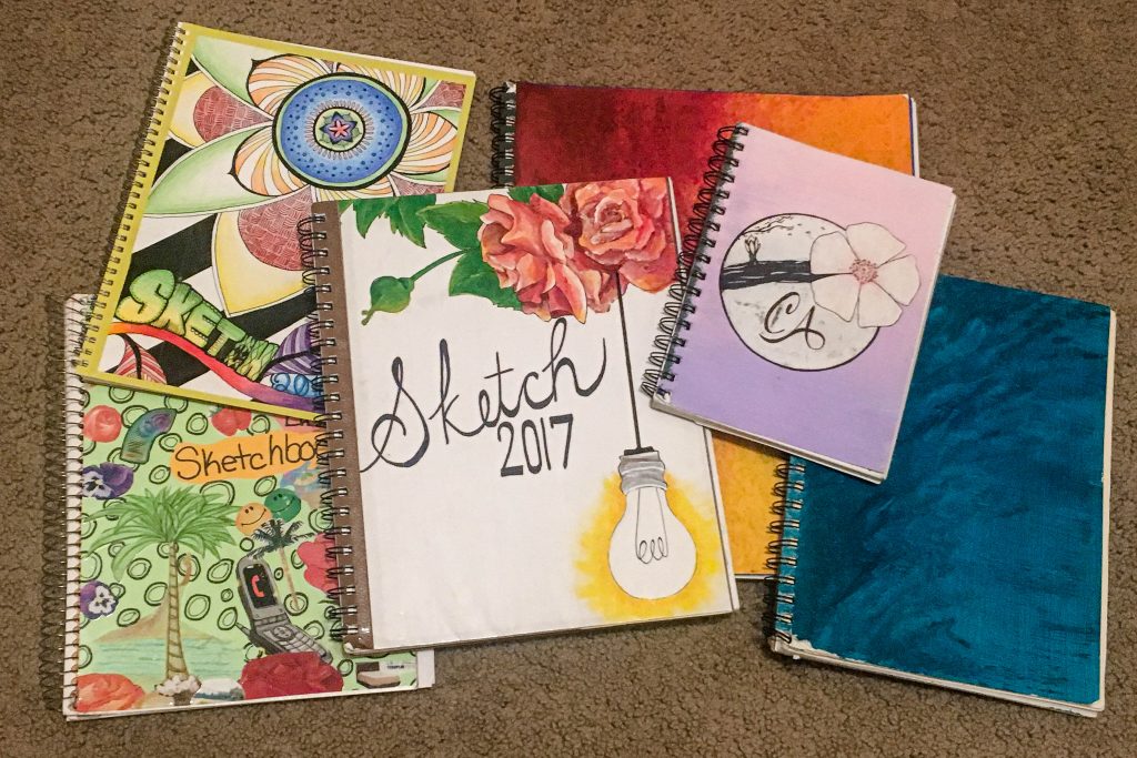christina ann studios past sketchbook design covers